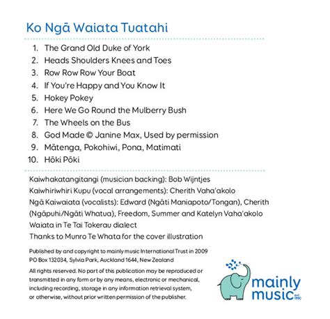 Ko Ngā Waiata Tuarua Mp3 Mainly Music And Mainly Play New Zealand