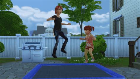 The Sims 4 Functional Trampoline Custom Content