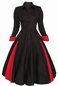 Damen Edwardianisch Vintage 1900 20er Swing Viktorianisch Gothic Steampunk Kleid