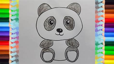 How to draw cute animals. How to draw a cute panda - Easy animals to draw for kids