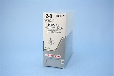 Ethicon Suture Pdp317h 2 0 Pds Ii Plus Antibacterial Violet 27 Sh