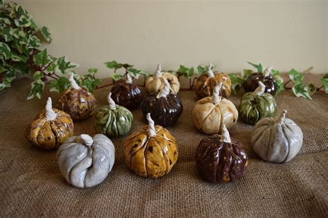 Handmade Ceramic Pumpkins With Optional Lid Etsy Uk