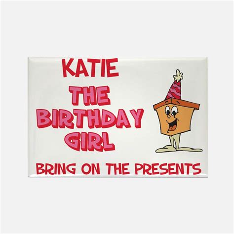 Happy Birthday Katie Magnets Happy Birthday Katie Refrigerator