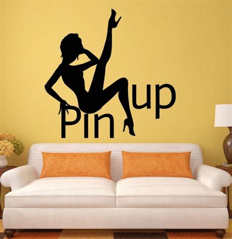 wall stickers hot sexy girl woman pin up striptease dance vinyl decal
