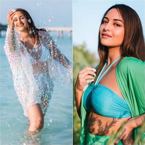 Sonakshi Sinha Gives Fans A Teasing Glimpse Of Her Chic Swimwear As She Shoots In The Maldives