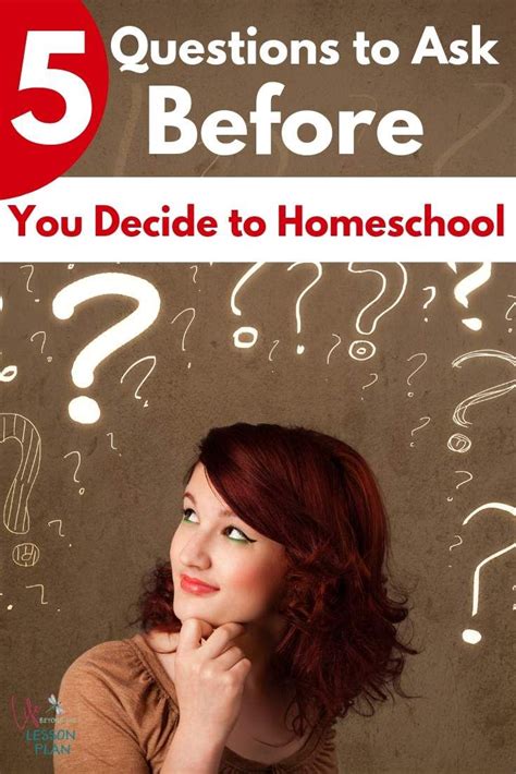 5 Questions To Ask Before You Decide To Homeschool Homeschool
