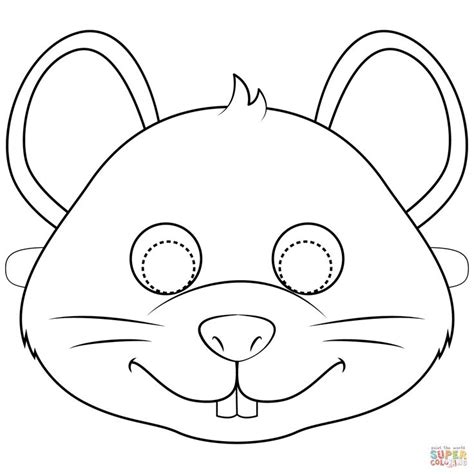 If so, please give us a little love; Mouse Mask coloring page | Free Printable Coloring Pages ...