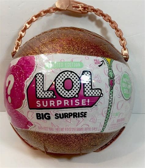 Lol Big Surprise Dolls Limited Edition Gold Ball Lol Glitter Dolls