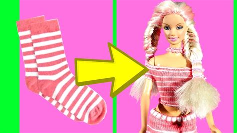 How To Make Barbie Clothes Out Of Socks No Sew