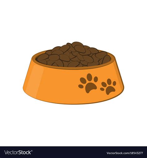 Bowl With Food For The Dog And Cat Royalty Free Vector Image