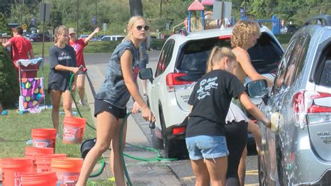 Bridgeport High School Swim Team Holds Annual Car Wash Fundraiser