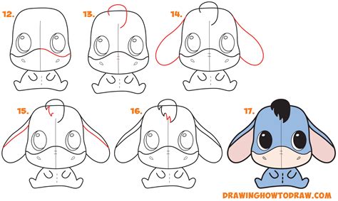 How To Draw A Cute Chibi Kawaii Eeyore Easy Step By Step Drawing