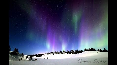 Northern Lights Over Ivalo Finland Timelapse Youtube