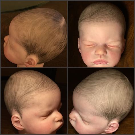 Pin By Mandy Hannon On Custom Hair Painting Baby Doll Hair Reborn