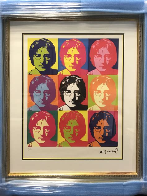 John Lennon Limited Edition Diptych Andy Warhol Print Bhpcollectibles