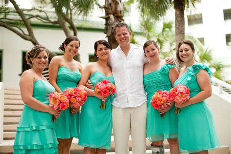 The turquoise turquoise pleated bridesmaid dresses are always popular,you will not regret choosing a you will choose different styles of bridesmaid dresses because of different styles of weddings, if you hold your wedding on the beach, you can choose blue or pink bridesmaid dresses. this is pretty close to what i am thinking for the ...
