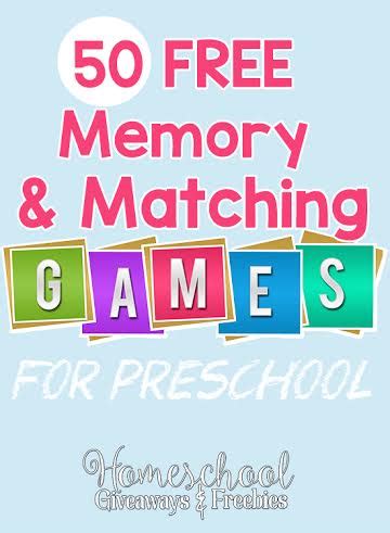 So i decided to build on that and throw some members get more! 50 FREE Memory and Matching Games for Preschool | Free ...