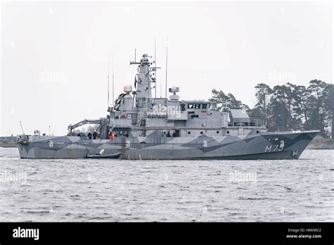 Karlshamn Sweden March 2 2017 Documentary Of The Swedish Navy