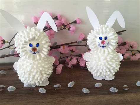 Diy Osterhase Basteln Osterdeko Aus Wattestäbchen Herstellen Ostern