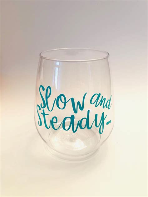 Custom Stemless Plastic Wine Glasses Etsy
