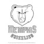 How To Draw Memphis Grizzlies Logo NBA Step By Step
