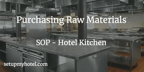 S O P Hotel Kitchen Wow Blog