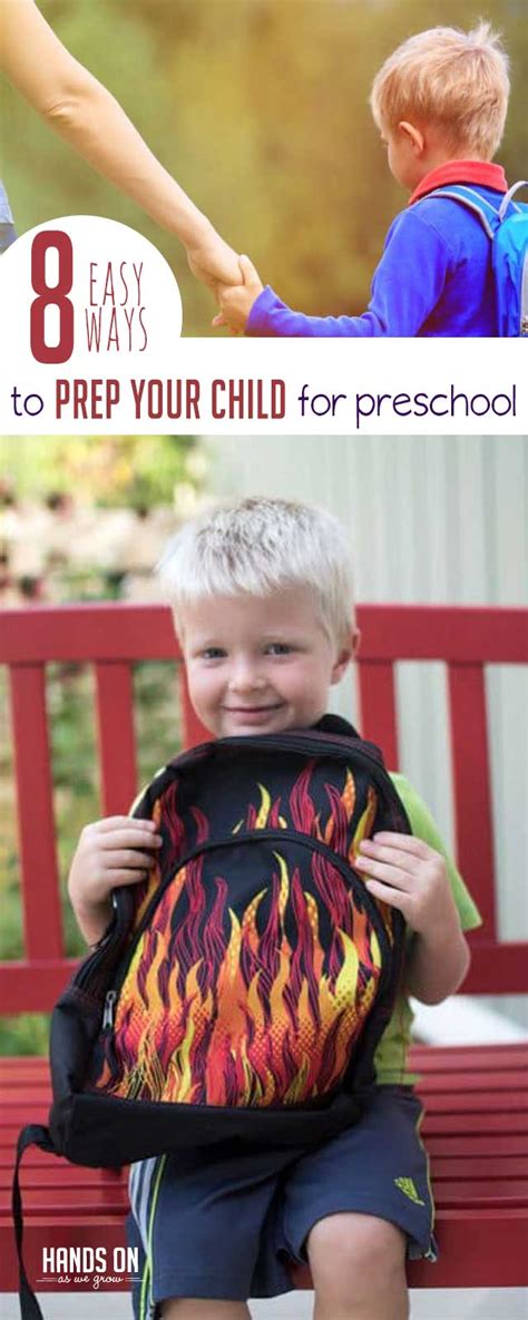 8 Ways To Prepare Your Child For Preschool Hands On As We Grow®