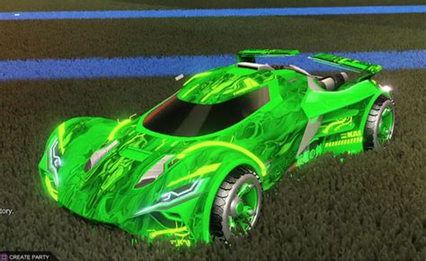 Rocket League Lime Ronin Gxt Design With Tidal Stream And Lime Shortwire