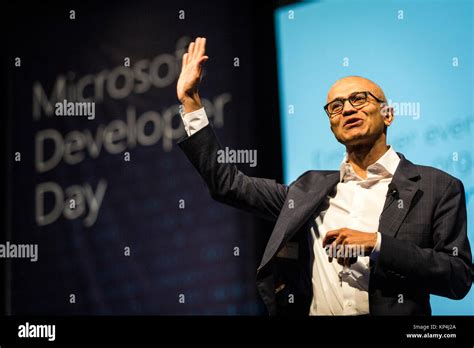 Satya Nadella Chief Executive Officer Of Microsoft Corp Speaks