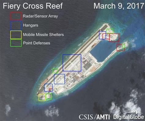 中 남중국해 인공섬 군사시설 완공단계전투기 배치 가능 네이트 뉴스