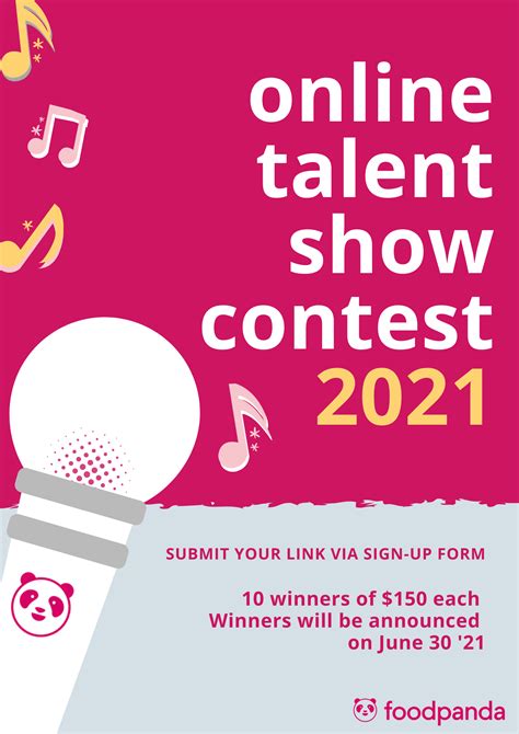 Online Talent Show Competition 2021 Foodpanda Riders