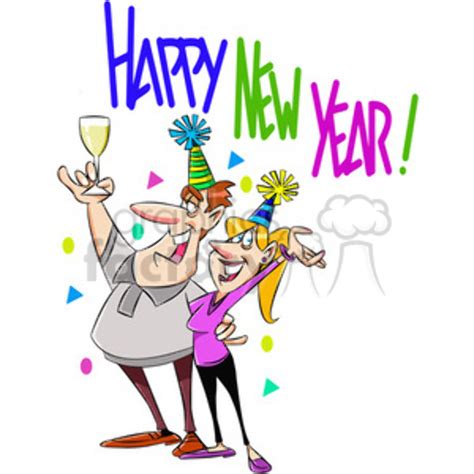 Download High Quality Happy New Year Clipart Cartoon Transparent Png