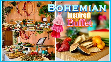 Bohemian Wedding Shower Party Decor Ideas Boho Chic Appetizer Buffet