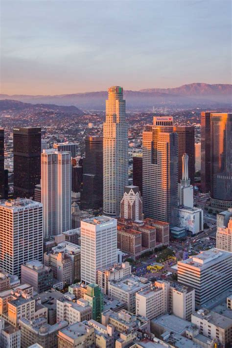Downtown Los Angeles Aerial Photography Us Bank Tower Toby Harriman