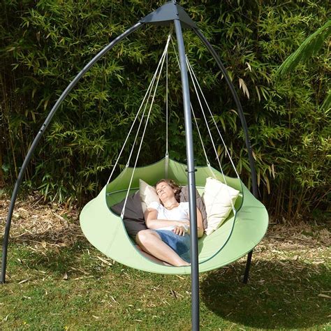 Lounge in style and comfort with this selection of hammocks & swings. Cozy Modern Swing Hammock - Couture Outdoor
