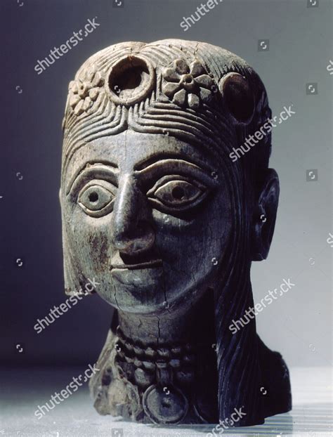 Crowned Female Head 8th Century Bc Editorial Stock Photo Stock Image