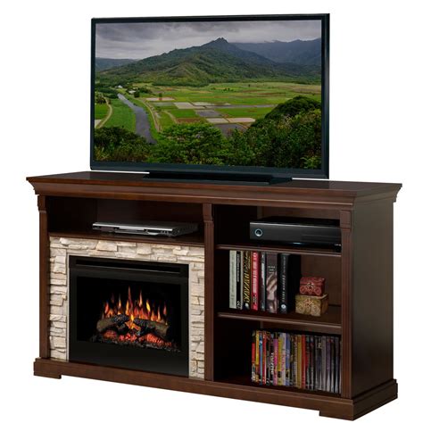 The unit only weighs around 34.1 pounds. Dimplex Edgewood Electric Fireplace Media Console with ...