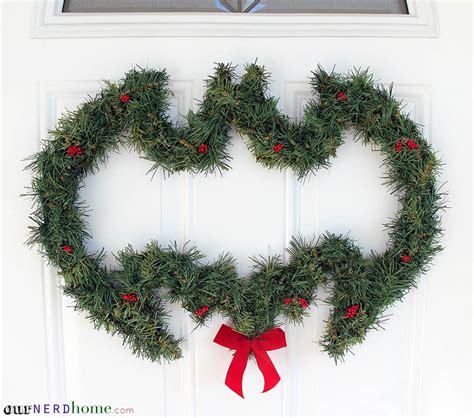 Diy Batman Wreath And Other Geeky Holiday Decor Our