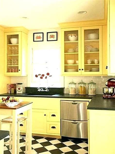 Trying to decide on cabinet color and was reaching for stamped concrete (lightened 30%, and island at full color) then either grays harbor or homburg gray for the laundry room (it peeks through kitchen). Yellow Kitchens Design 2019 Pretty Yellow Kitchen Ideas Grey Decor Teal and Pinterest A White in ...