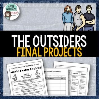 Design your everyday with the outsiders posters you'll love. The Outsiders Projects by Addie Williams | Teachers Pay ...