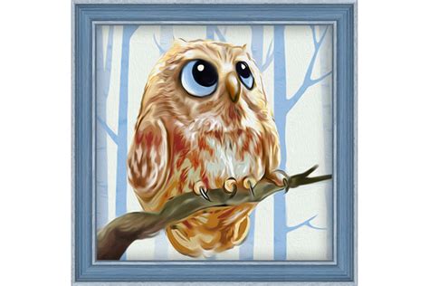Owl Diamond Painting Kit Little Comfort