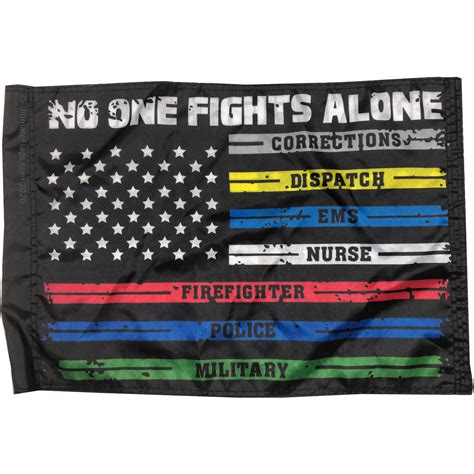 Trend Rank No One Fights Alone Flag 3x5ftjp