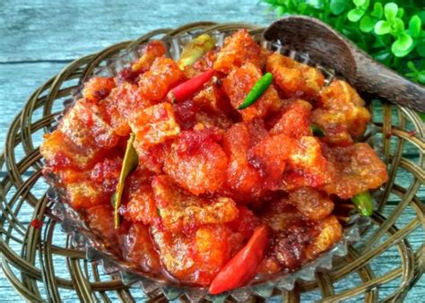 Sambal goreng kentang kuah santan. Resep Sambal Goreng Krecek Tanpa Santan