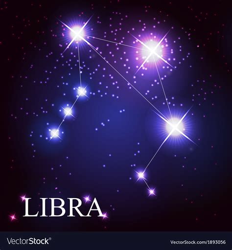 Maybe you would like to learn more about one of these? Libra zodiac sign of the beautiful bright stars Vector Image