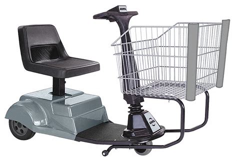 Rw Rogers Company Inc Motorized Shopping Cart Silver 625 Lb Total