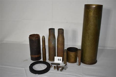 Sold Price Wwii 1940s Artillery Shells And Flak Shells 20mm 37mm
