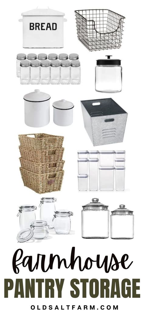 The Best Farmhouse Pantry Storage Containersbaskets Bins And Jars