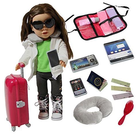 Doll Travel Suitcase With Open And Close Carry On Luggage