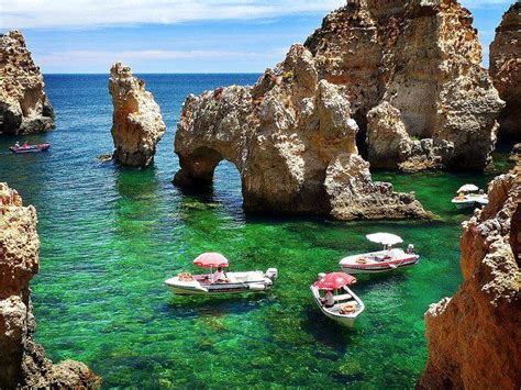 It is a very popular holiday destination due to the clean and superb beaches (measuring only 160km x 50km), the cool, unpolluted water, plus, it is very safe. Caves and Grotto,Lagos,Portugal | Wanderlust | Pinterest