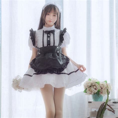 Lady Girl Maid Dress Lolita Anime Cosplay Costume Japanese Uniform